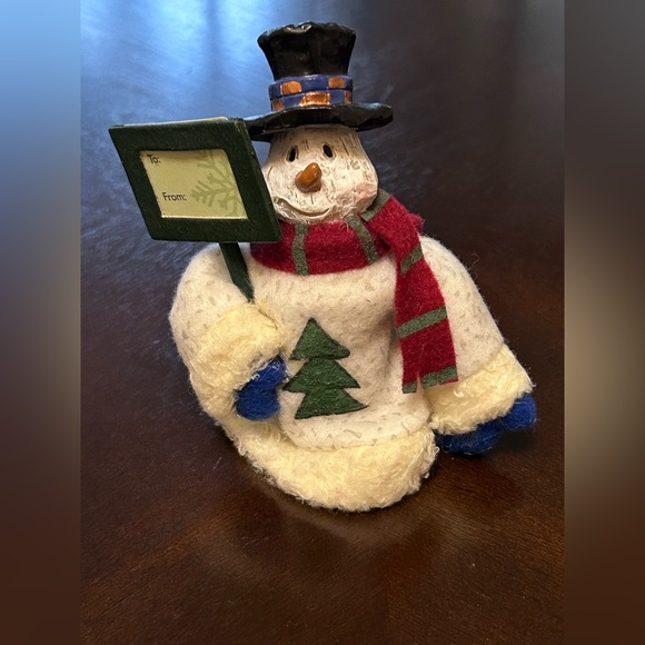 Decorative Snowman Winestopper. - Picture 1 of 6